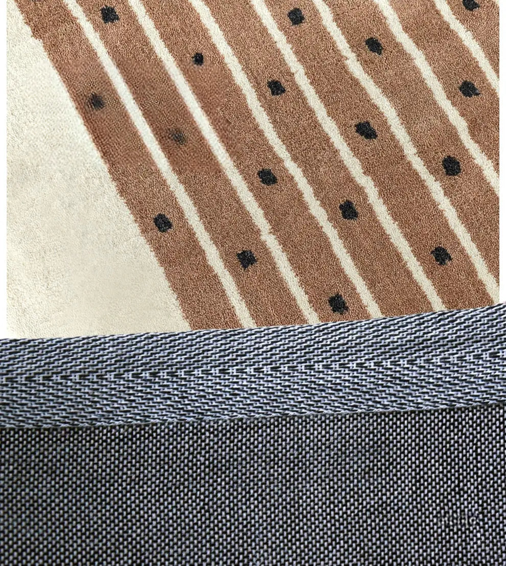 Capucine Handmade French Retro Stripe Carpet – Advanced Custom Design