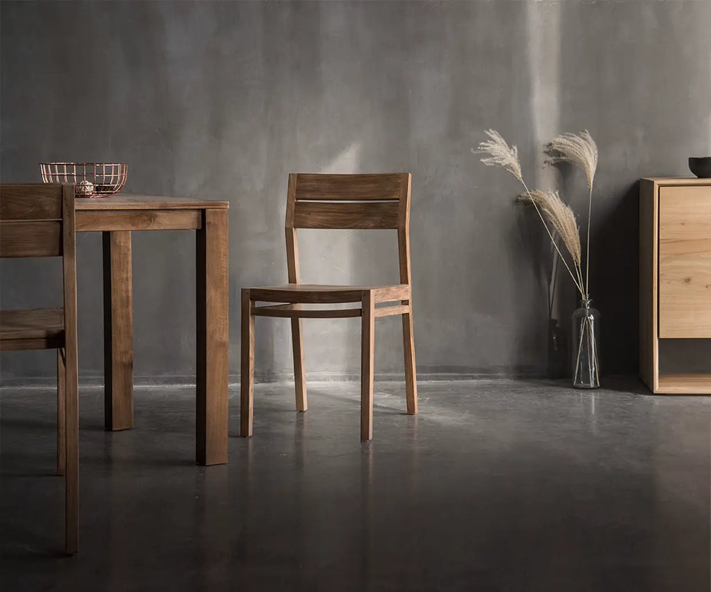 Peregrine Pure Teak Wood Classic Dining Chair