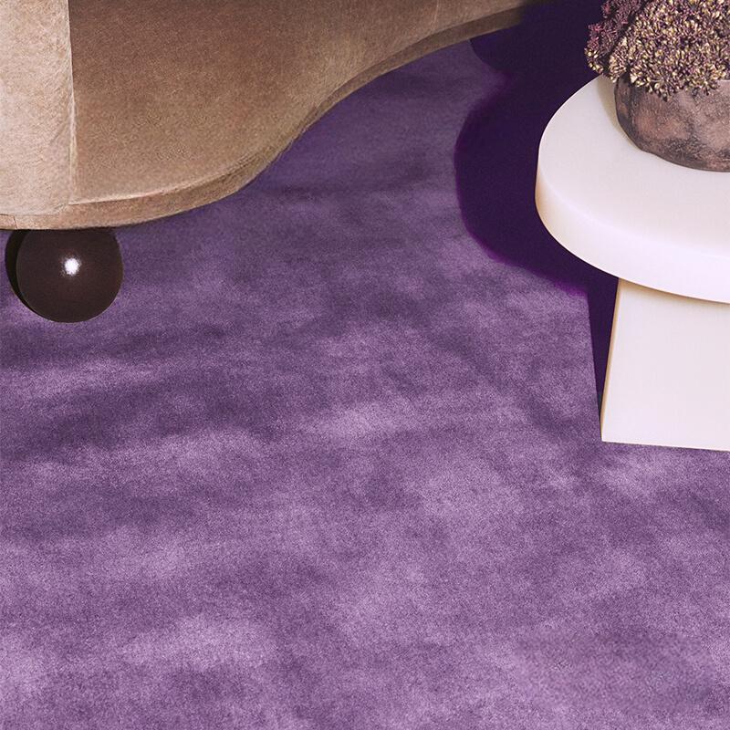 Sabine High-End Hand-Woven Purple Carpet – Luxurious Living Room Style