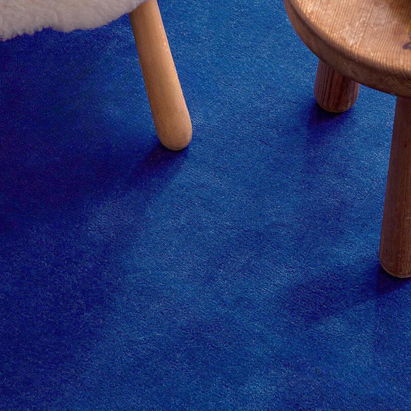 Noémie Custom Handmade Blue Coffee Table Blanket – Thickened Luxury Design