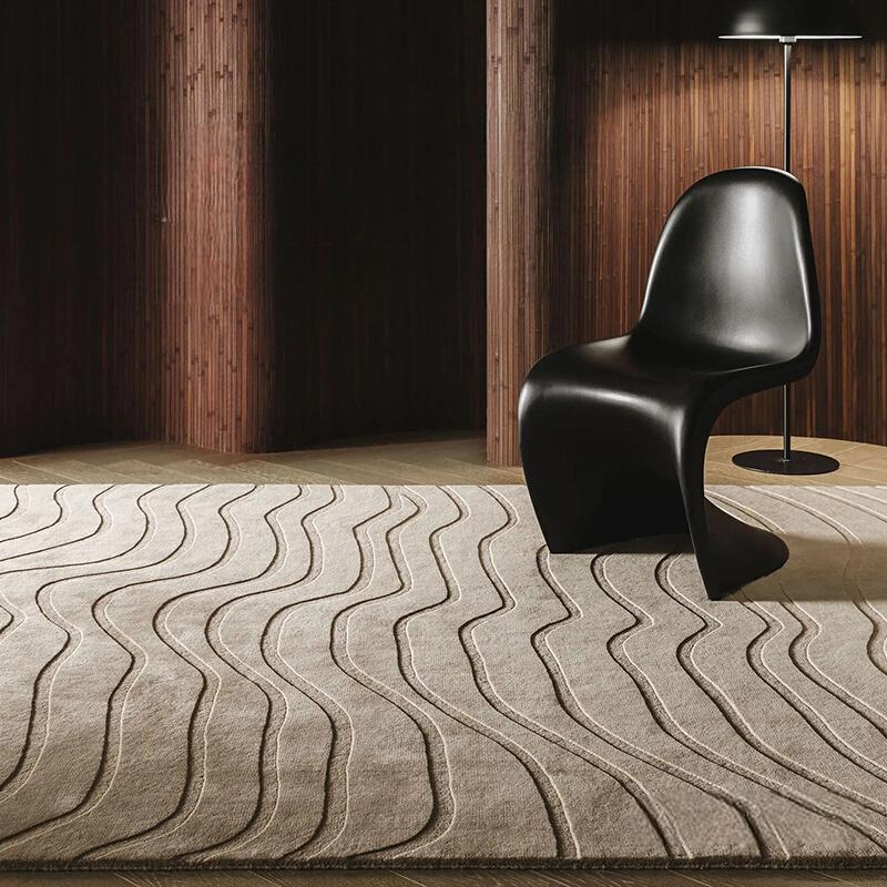 Marceau Solid Color Handmade Carpet – High-End Retro Design