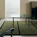 Leandre Handmade Plaid Carpet – Retro Light Luxury Design