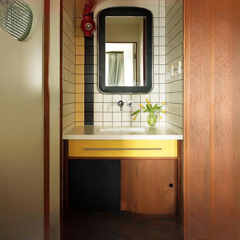 Mila Antique Bathroom Cabinet with Integrated Basin