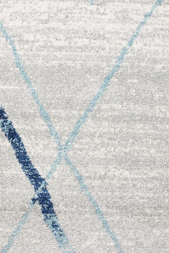 Oasis 452 Blue Round by Rug Culture