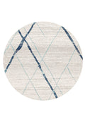 Oasis 452 Blue Round by Rug Culture