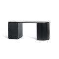 1.77m Left Drawer Office Desk - Black Oak