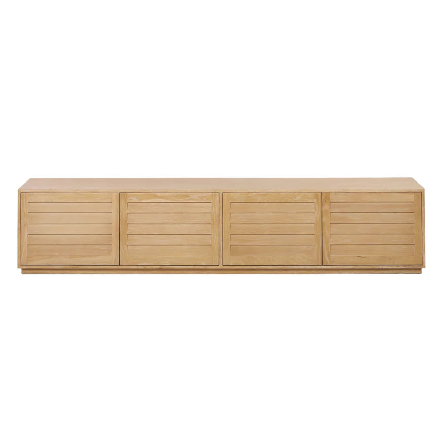 Owen 2.2m Elm TV Entertainment Unit - Natural