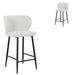 Pearl Grey Boucle Bar Stool - (Set of 2)