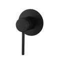 Pentro Matte Black Round Shower Mixer Tap with 65mm Cover plate 