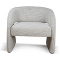 Renata Fabric Armchair - Fog Grey