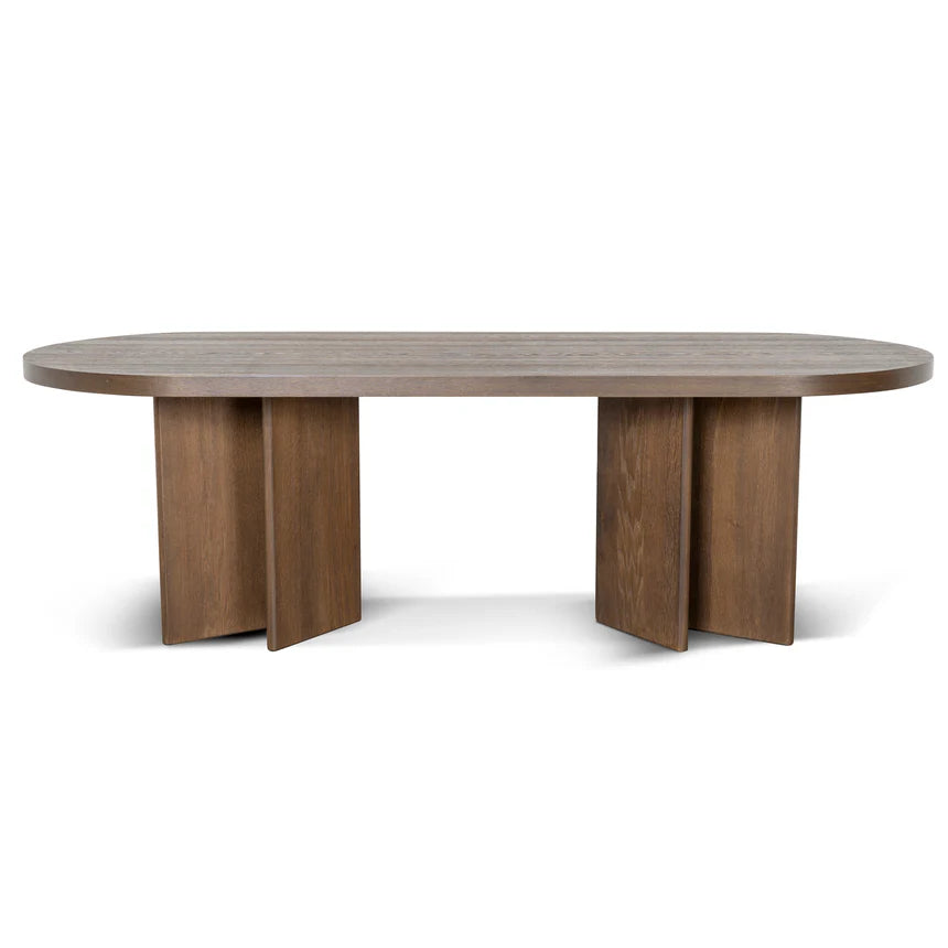 Roshan 3m Dining Table - Caramel Oak 