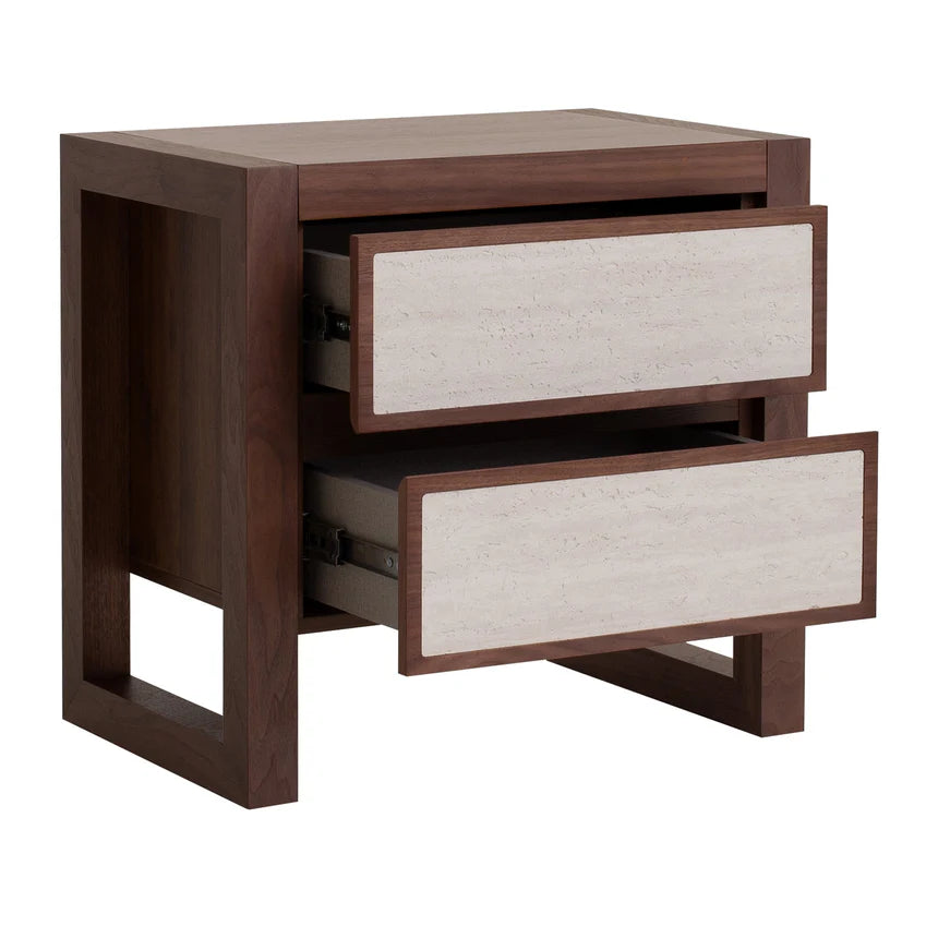 Walnut Bedside Table - Walnut