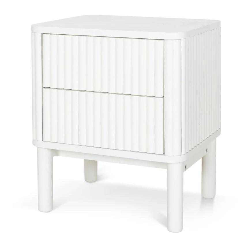 Melita Bedside Table - White