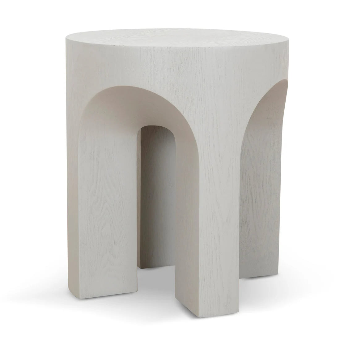 49.5cm Round Side Table - Light Grey