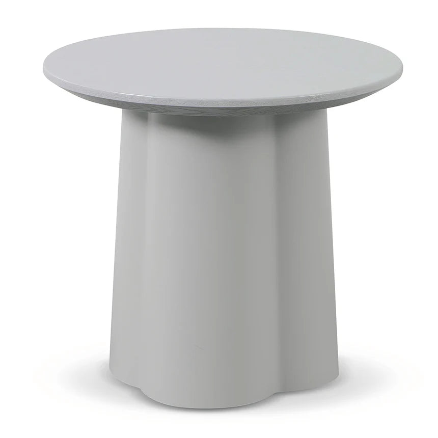 Asarna Round Side Table - Light Grey