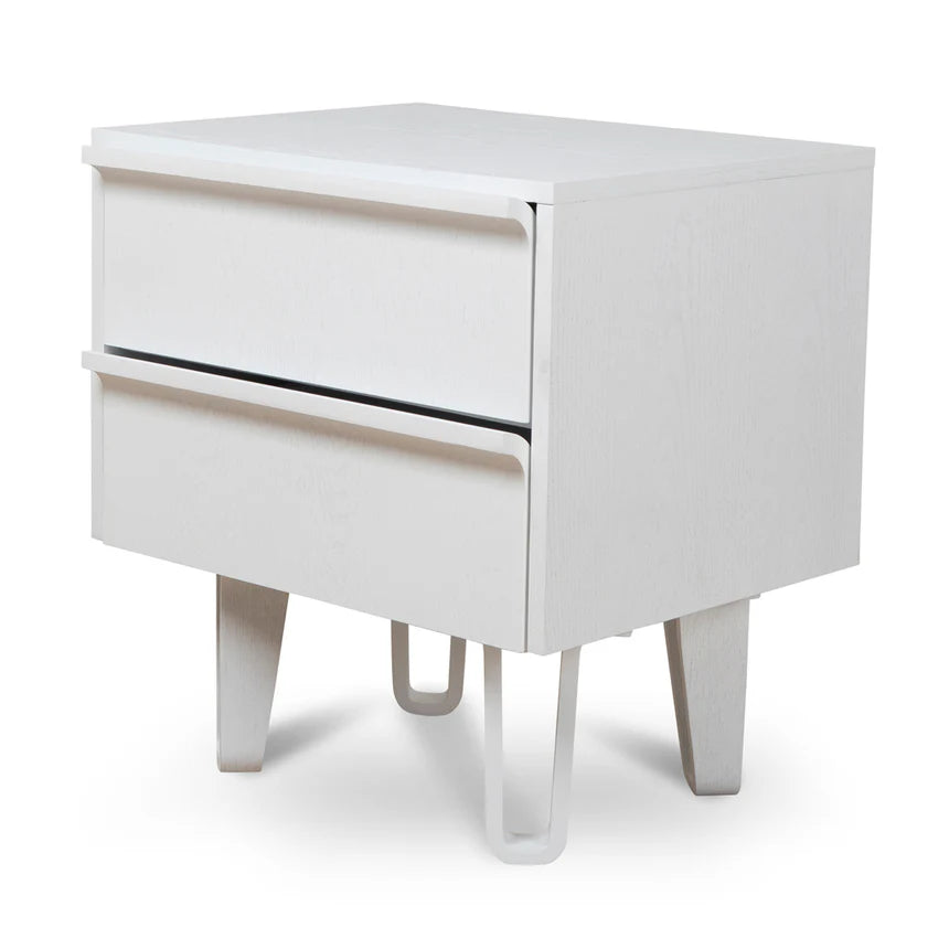 Dayton Bedside Table - Full White