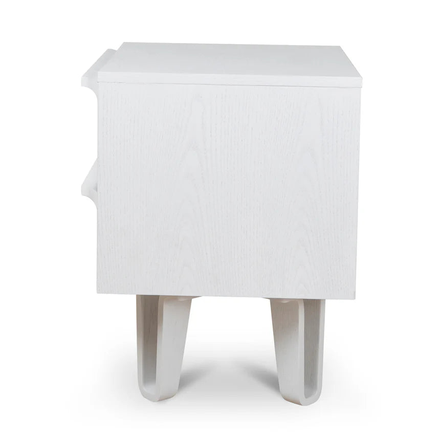 Dayton Bedside Table - Full White