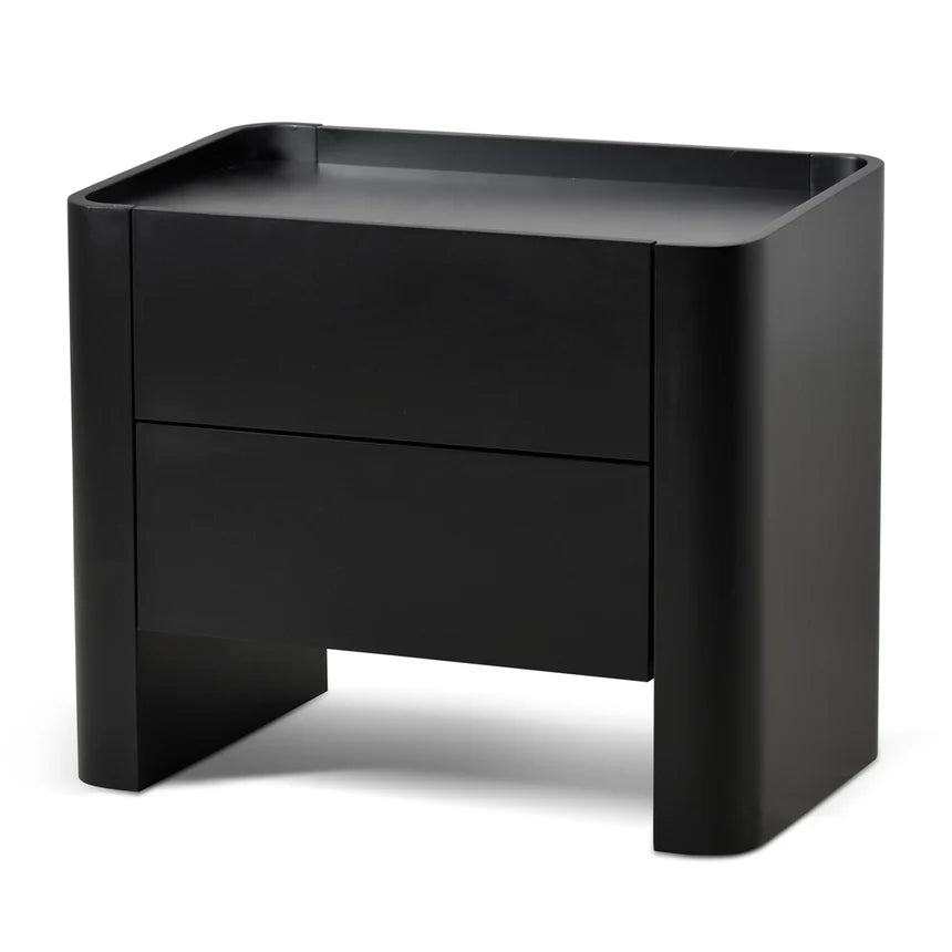 Matte Black Bedside Table