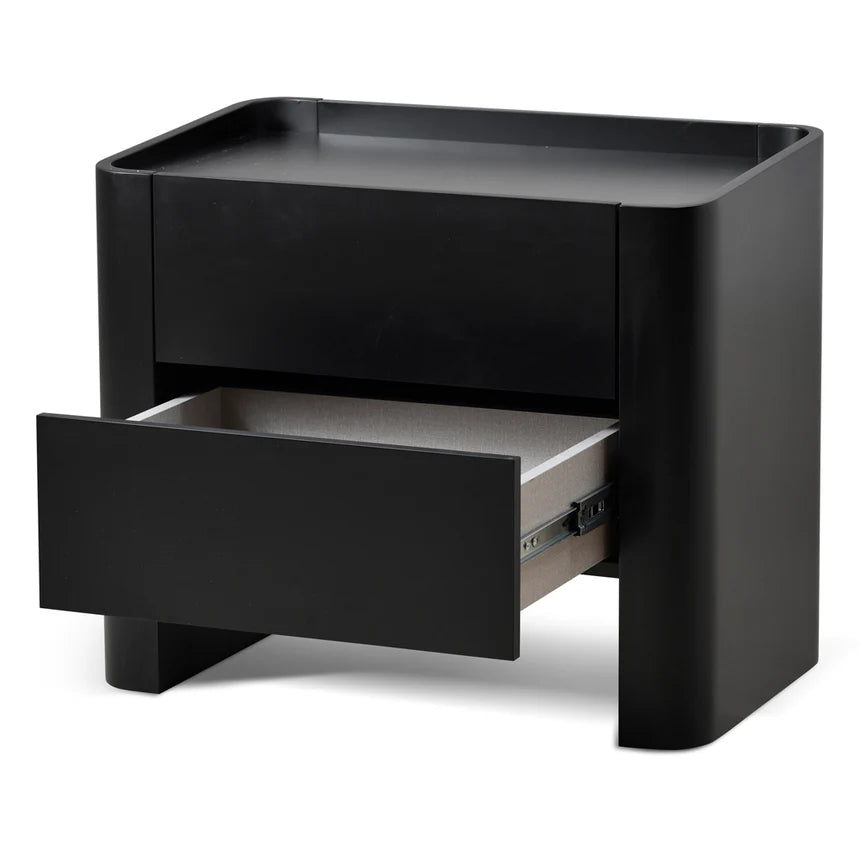 Matte Black Bedside Table