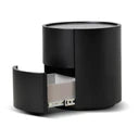 Full Matte Black Bedside Table