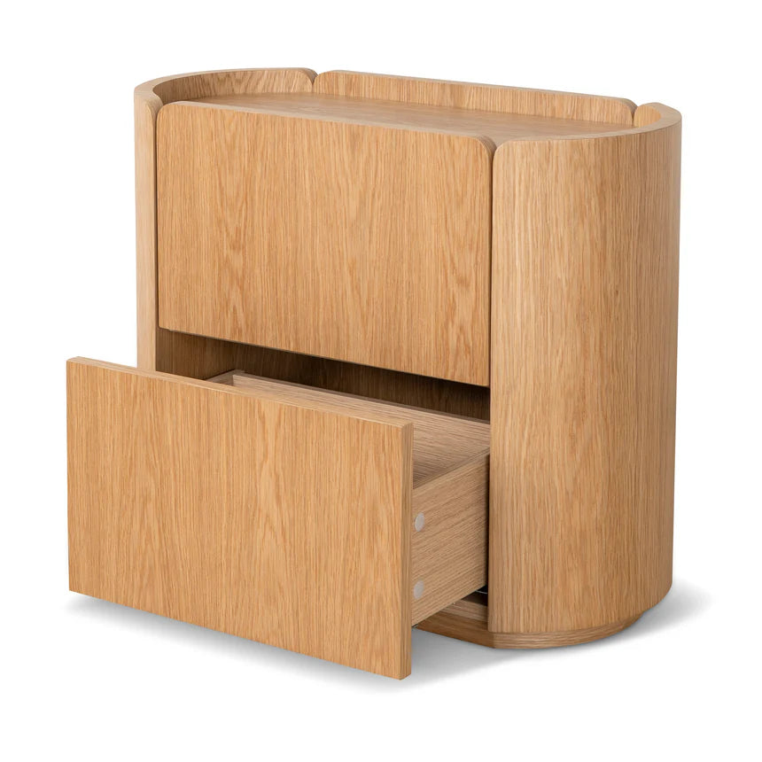 Michelle 60cm Bedside Table - Natural Oak