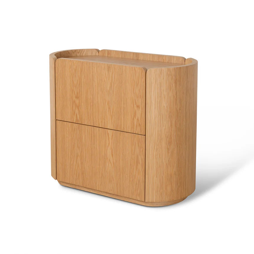 Michelle 60cm Bedside Table - Natural Oak