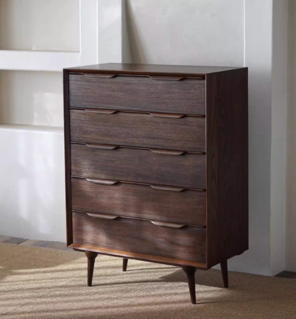 Eliza Vintage Teak Bedroom Storage Side Cabinet