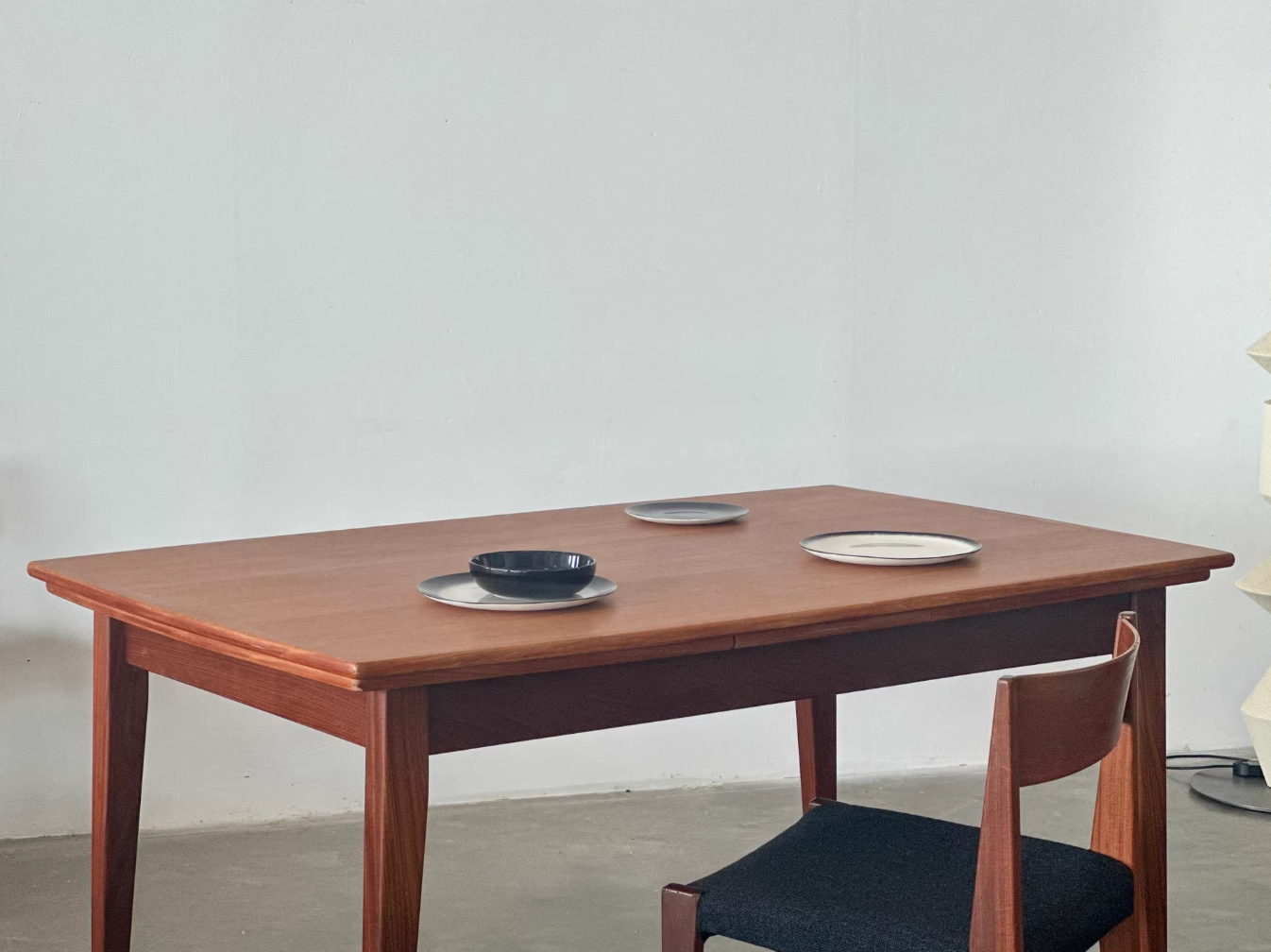 Nordic Used Danish 1970s Teak Retractable Dining Table by Danish Designer