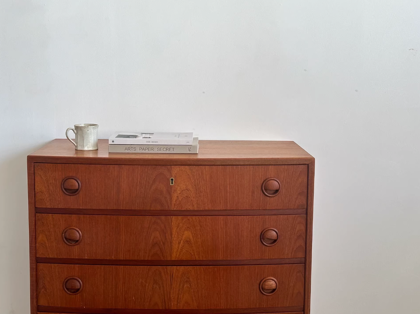 Nordic Danish Teak Chest of Drawers Six Drawer Dresser by Kai Kristiansen