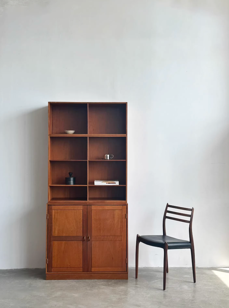Nordic Used Danish Bookcase Storage Cabinet by Christian HvdT
