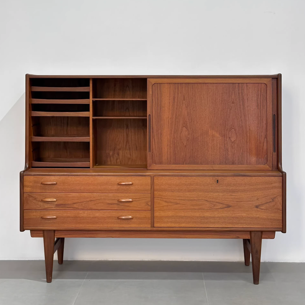 Danish Teak Sideboard: Multifunctional Storage Sideboard by Designer