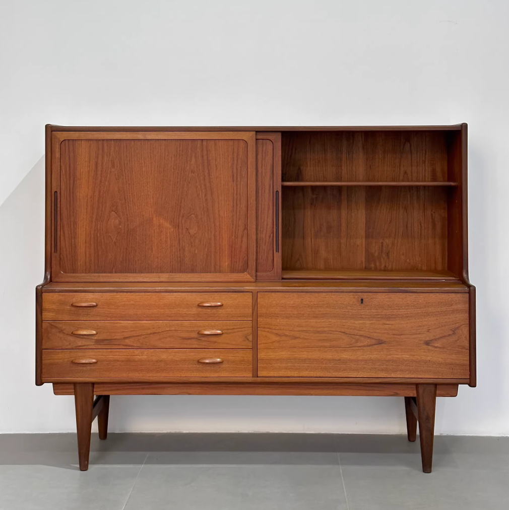 Danish Teak Sideboard: Multifunctional Storage Sideboard by Designer