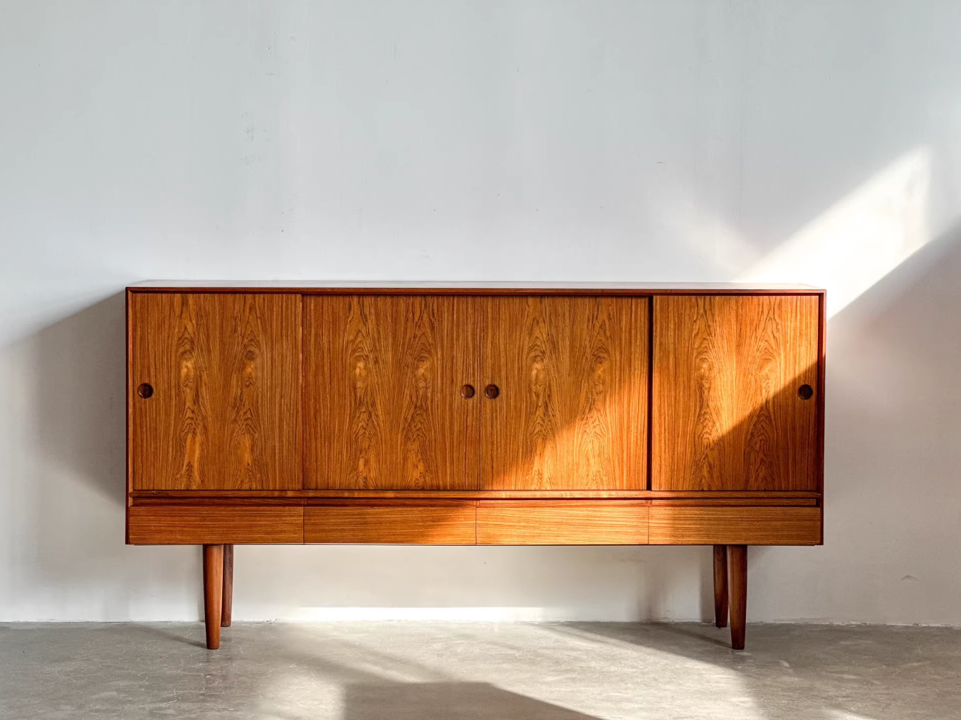 Danish Rosewood Sideboard: by Henning Kjaernulf