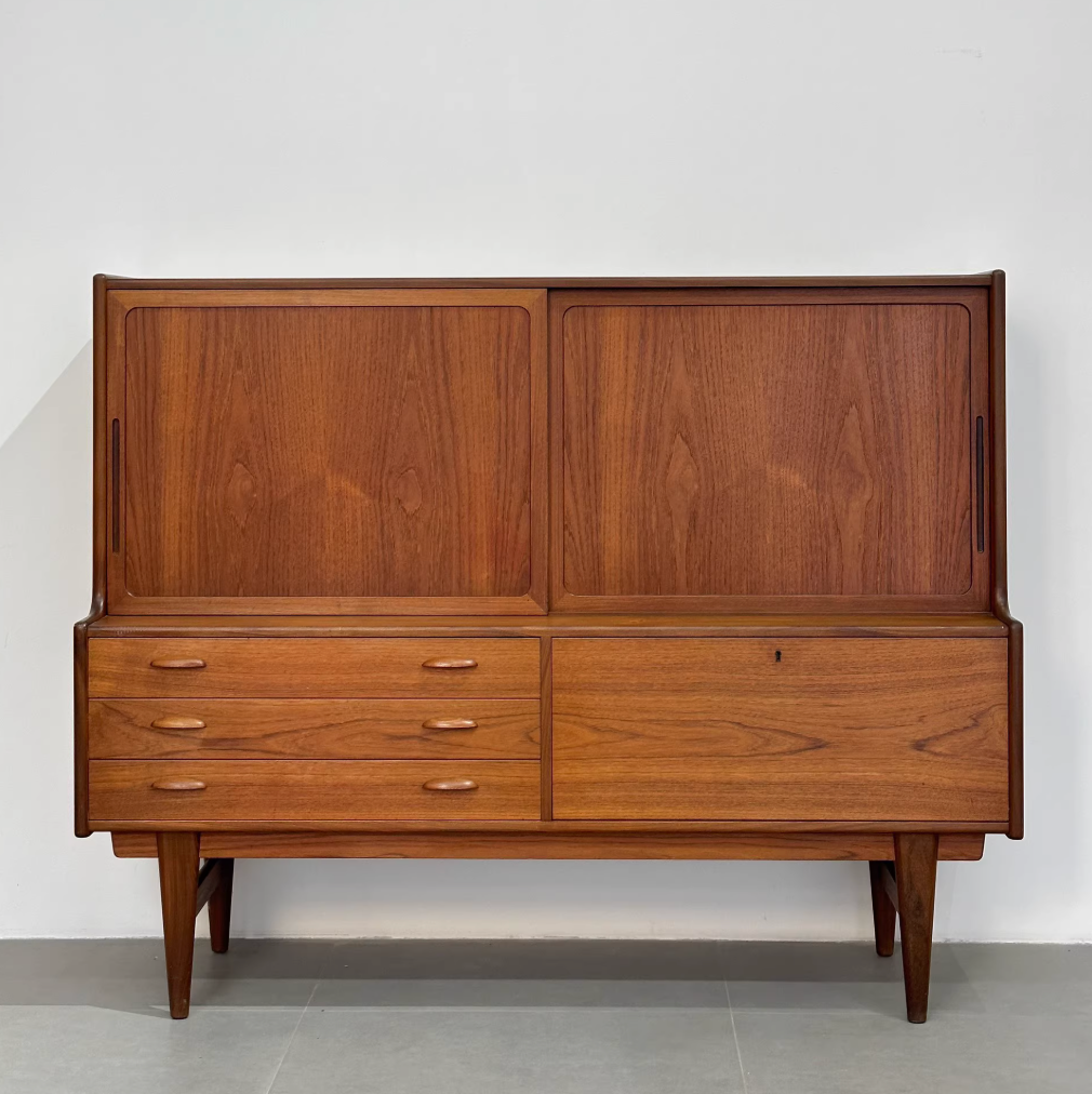 Danish Teak Sideboard: Multifunctional Storage Sideboard by Designer