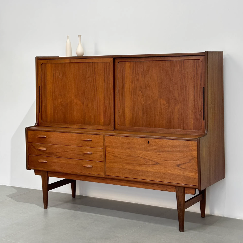 Danish Teak Sideboard: Multifunctional Storage Sideboard by Designer