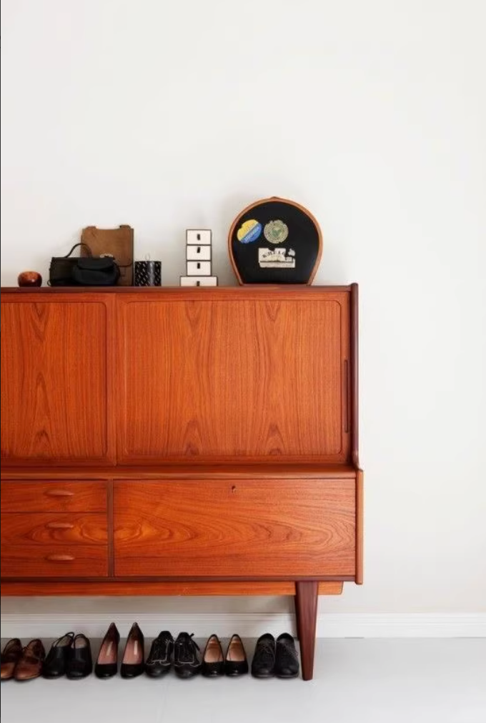 Danish Teak Sideboard: Multifunctional Storage Sideboard by Designer