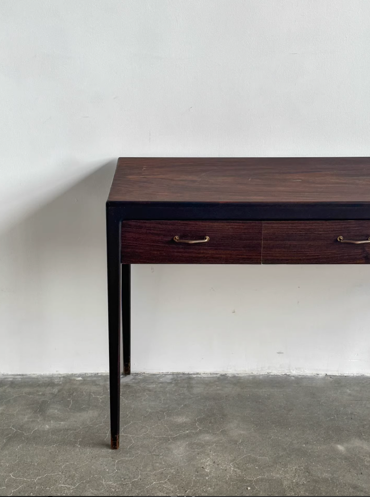 Danish Rosewood Sideboard Hallway Set with Large Mirror by Designer