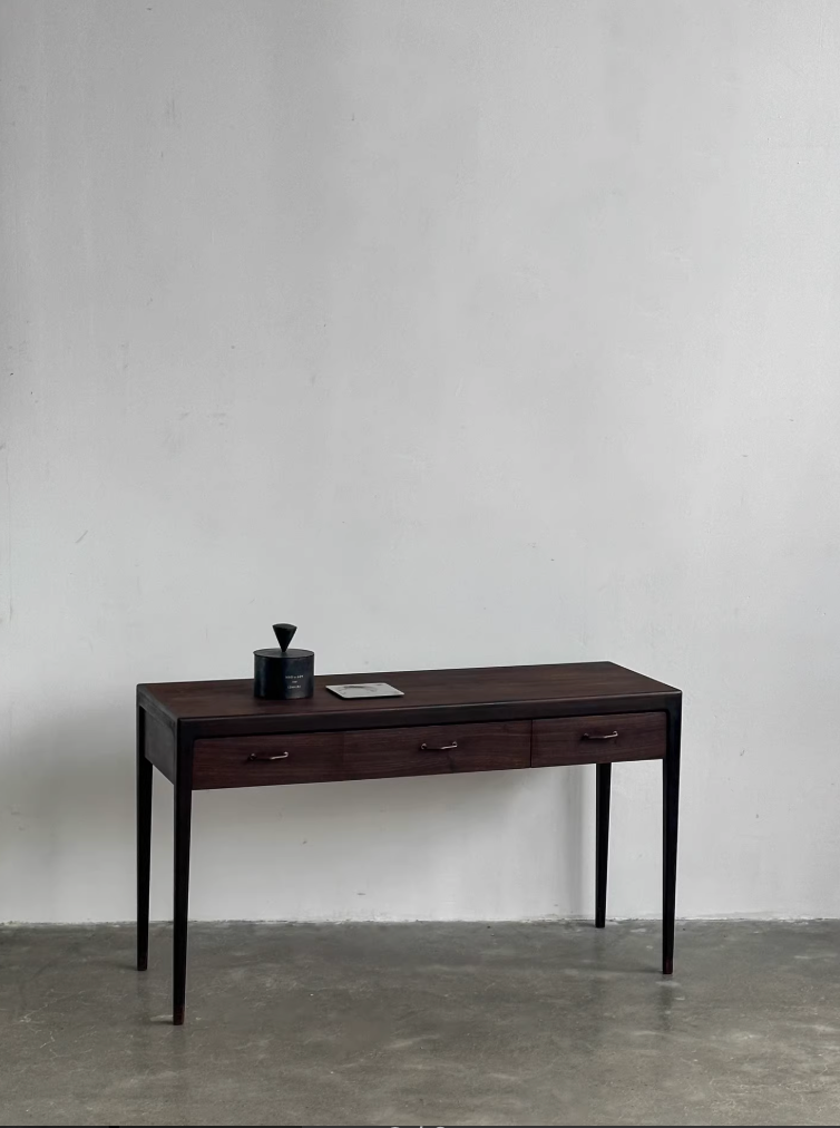 Danish Rosewood Sideboard Hallway Set with Large Mirror by Designer