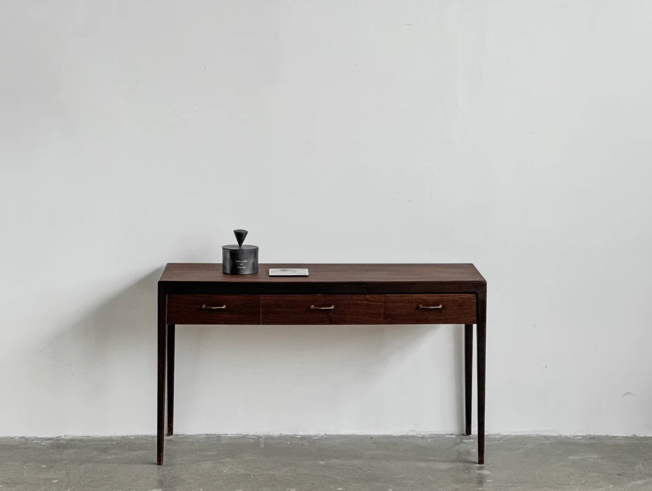 Danish Rosewood Sideboard Hallway Set with Large Mirror by Designer