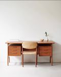 Danish Teak Double-Sided Desk Model 75 by Gunni Omann