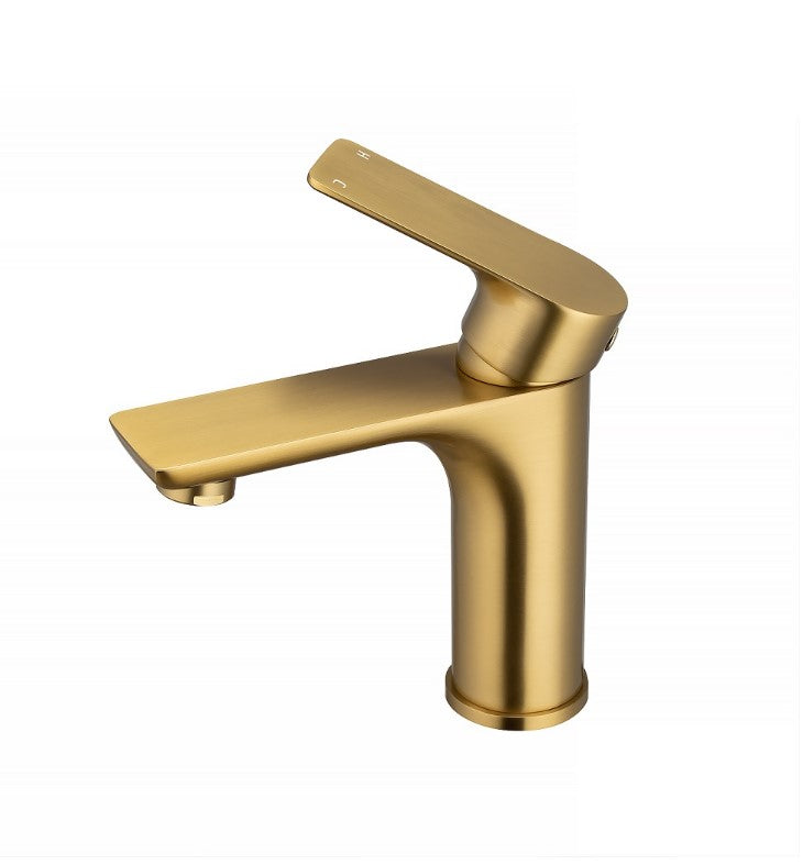 VOG Series Brushed Brass Basin Mixer