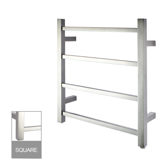 Square Electric Heated Towel Rack 4 Bars