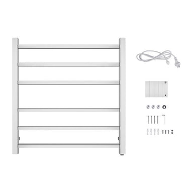 Square Electric Heated Towel Rack 6 Bars