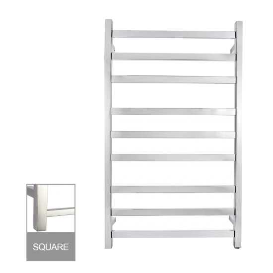 Square Electric Heated Towel Rack 9 Bars