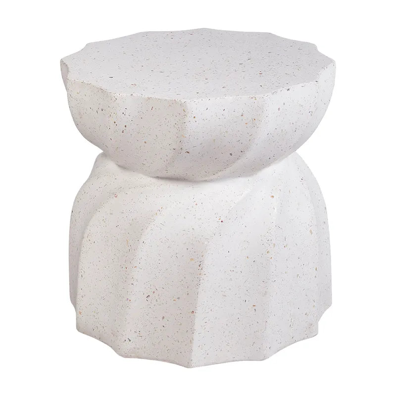 Swirl Concrete Stool - Large Terrazzo