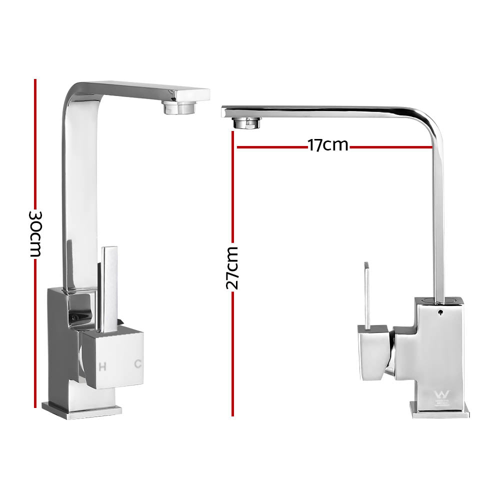 Cefito Kitchen Mixer square Tap - Chrome