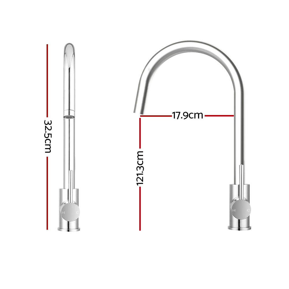 Cefito Kitchen Mixer Tap Round  Chrome