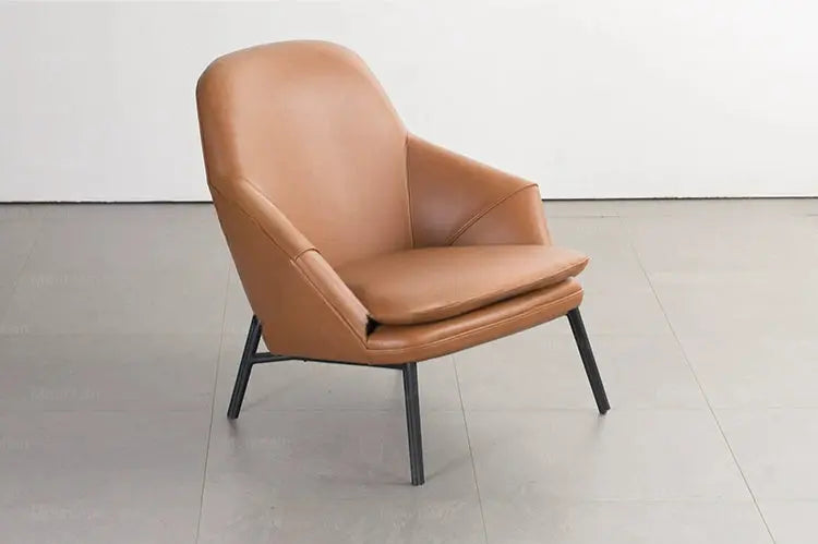 Amelia Middle-Aged Style Retro Leather Armchair