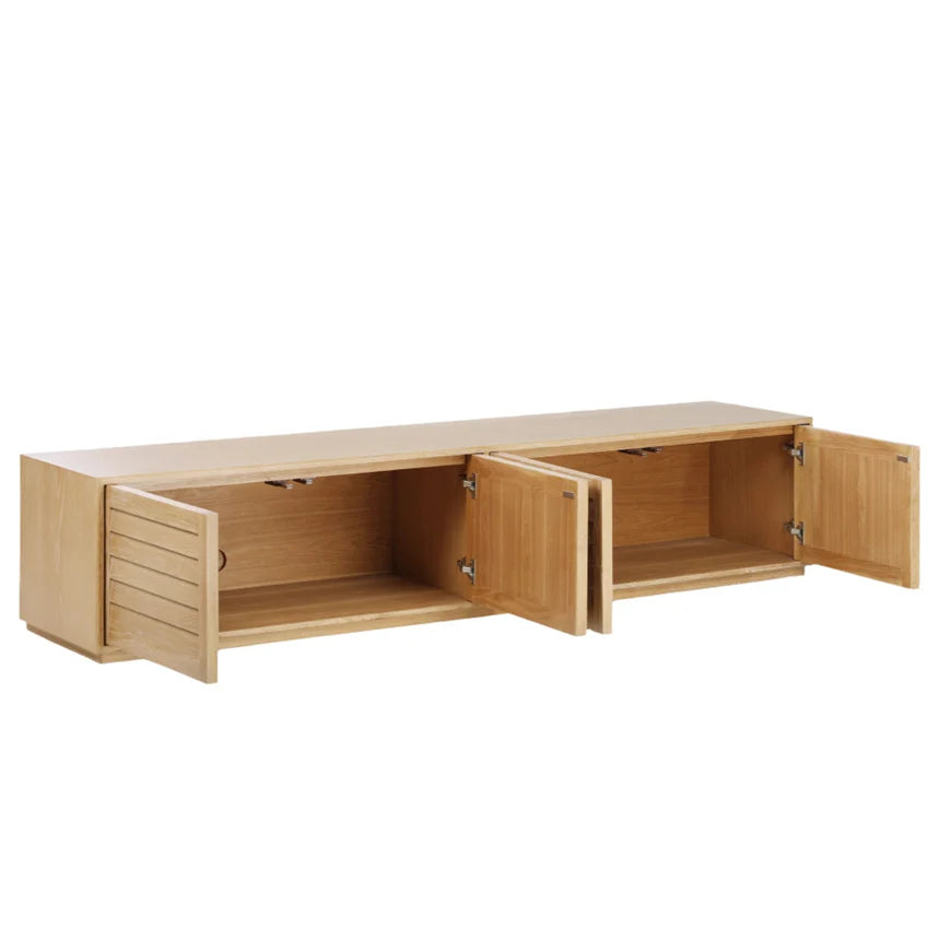 Owen 2.2m Elm TV Entertainment Unit - Natural