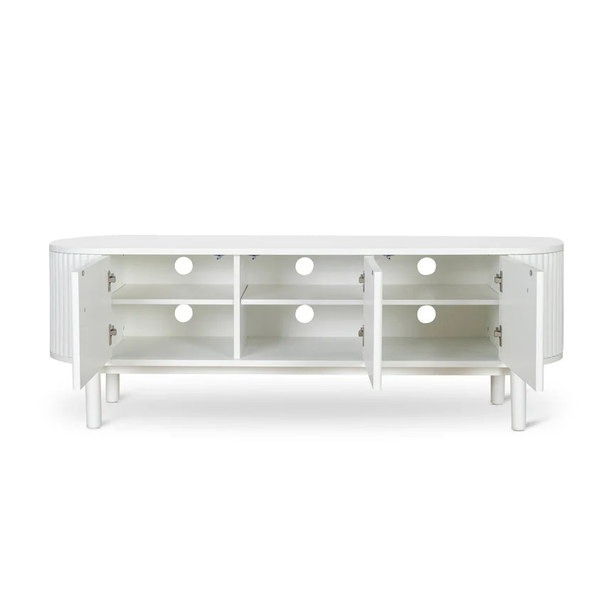 Daisy 1.6m TV Entertainment Unit - Full White